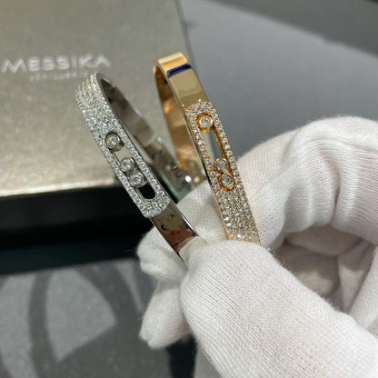 [KELA]MOVE NOA PAVÉ DIAMOND BANGLE BRACELET