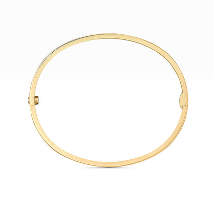 [KELA]LOVE 3.65MM SMALL MODEL BANGLE - 6-DIAMOND
