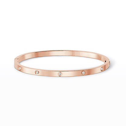 [KELA]LOVE 3.65MM SMALL MODEL BANGLE - 10-DIAMOND