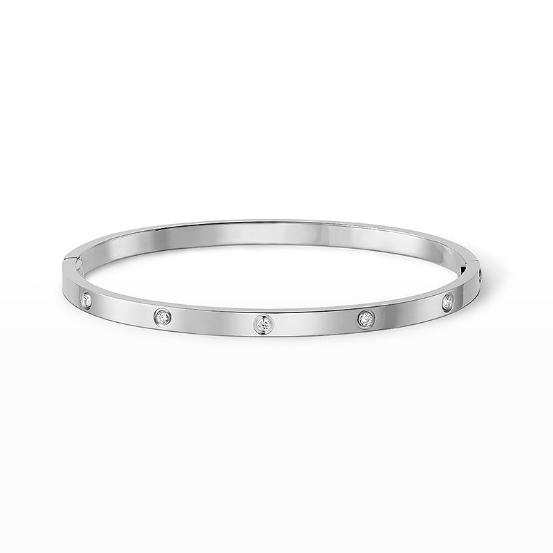 [KELA]LOVE 3.65MM SMALL MODEL BANGLE - 10-DIAMOND