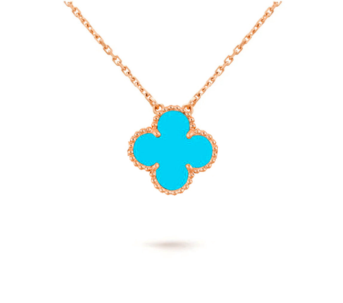 [KELA]15MM CLOVER FLOWER PENDANT NECKLACE COLLECTION