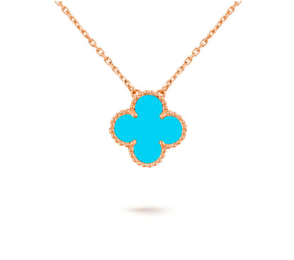 [KELA]15MM CLOVER FLOWER PENDANT NECKLACE COLLECTION