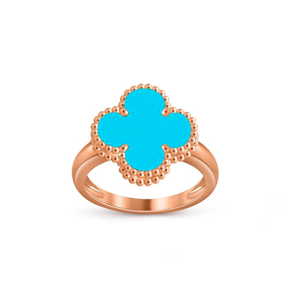 [KELA]LUCKY CLOVER VINTAGE ROSE GOLD RING COLLECTION