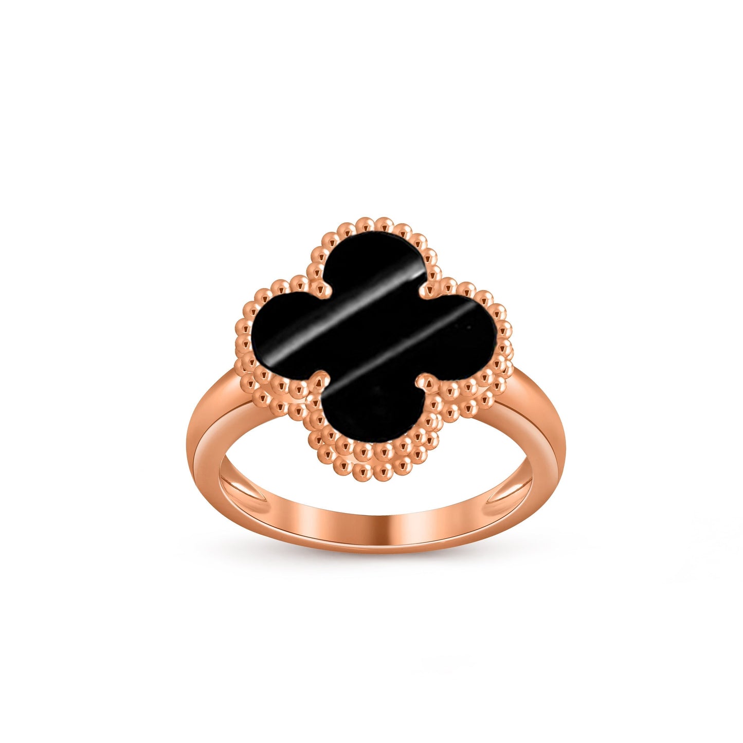 [KELA]LUCKY CLOVER VINTAGE ROSE GOLD RING COLLECTION