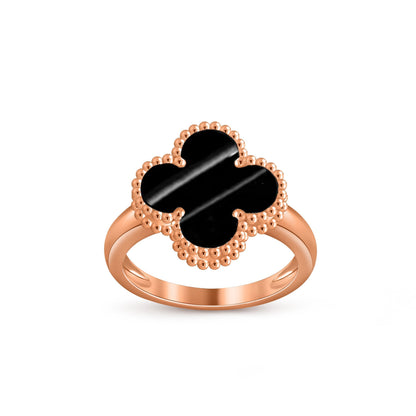 [KELA]LUCKY CLOVER VINTAGE ROSE GOLD RING COLLECTION
