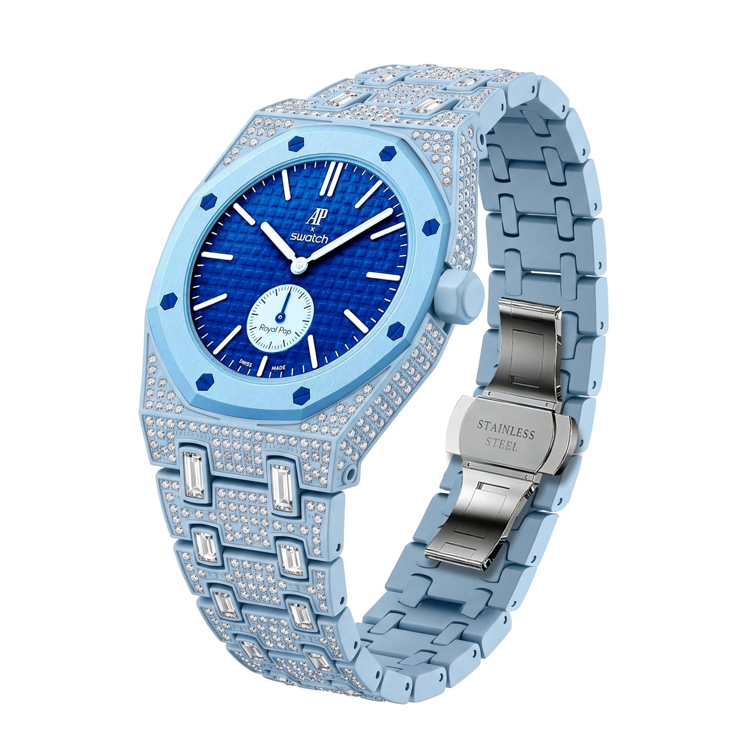 [KELA]Royal Oak Pop Exclusive Bioceramic Case & Bioceramic Strap Full Diamond