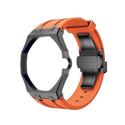 [KELA]OAK POP BLACK STEEL CASE & SILICONE STRAP