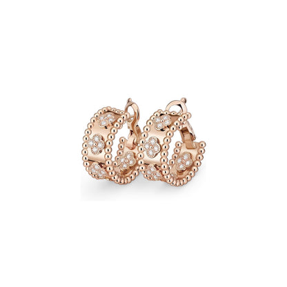 [KELA]KALEIDOSCOPE CLOVER HOOP EARRINGS