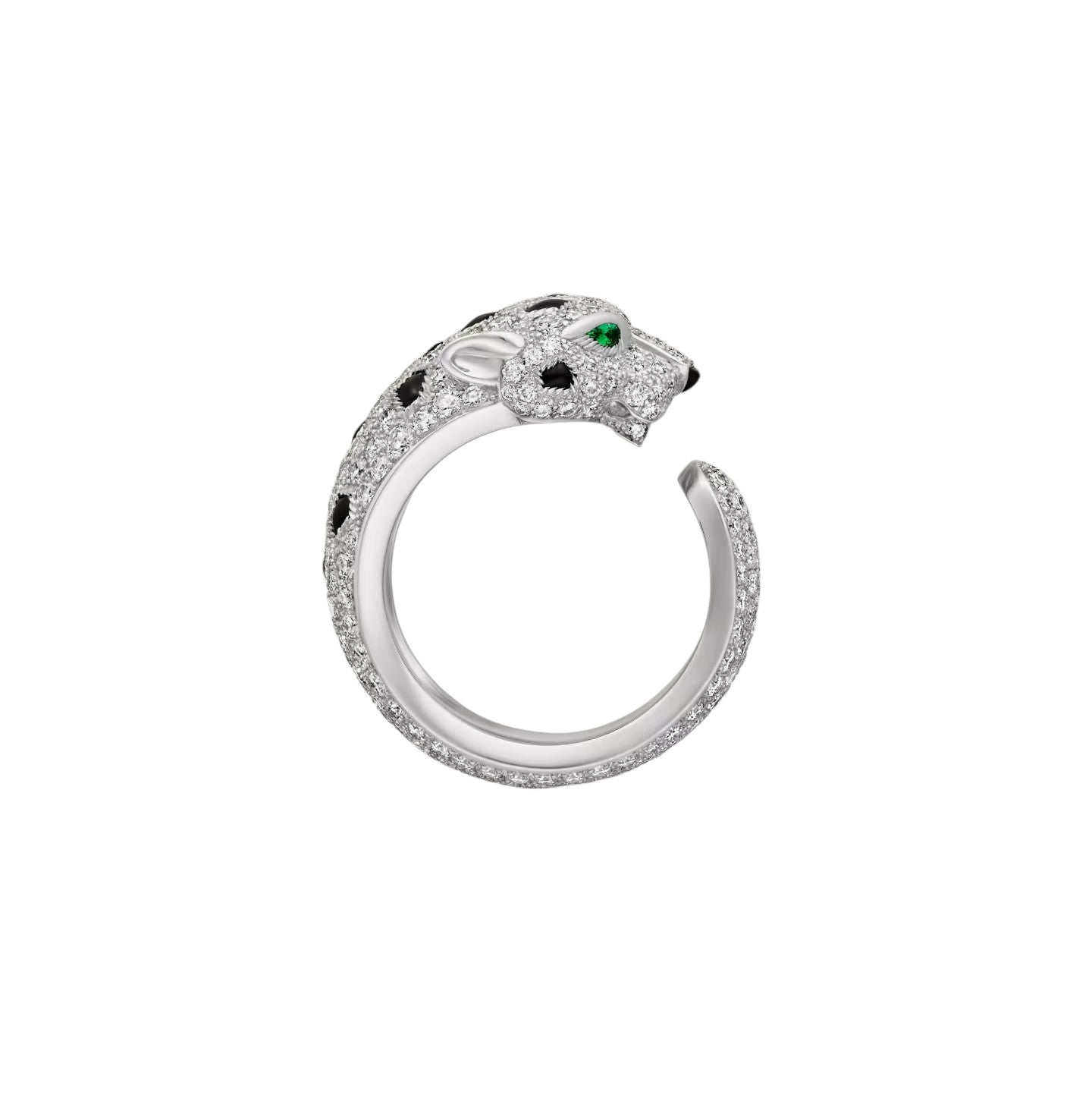 [KELA]PANTHÈRE DE DIAMOND HALF-PAVÉ MEDIUM RING