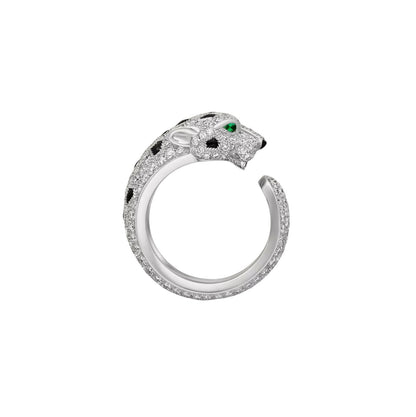 [KELA]PANTHÈRE DE DIAMOND HALF-PAVÉ MEDIUM RING