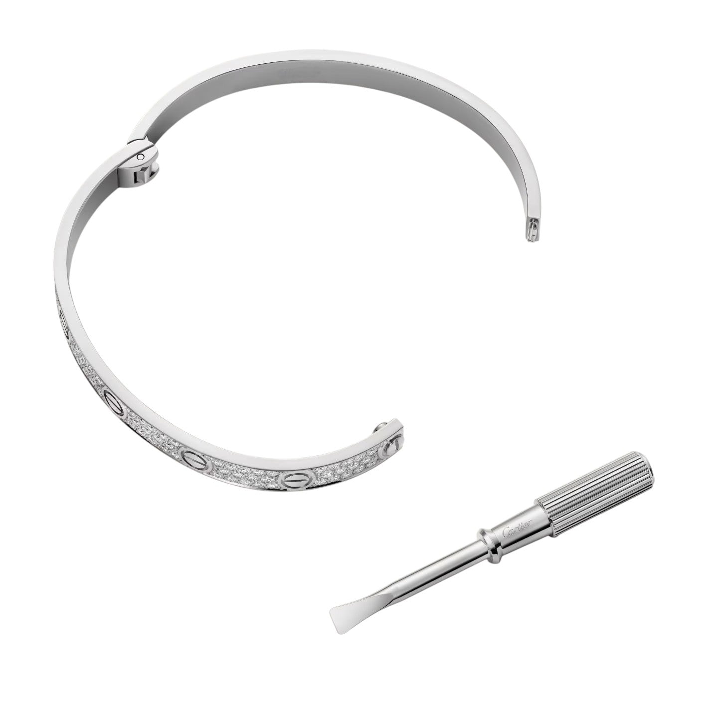 [KELA]CLASSIC 6.1MM LOVE BANGLE - FULL PAVÉ