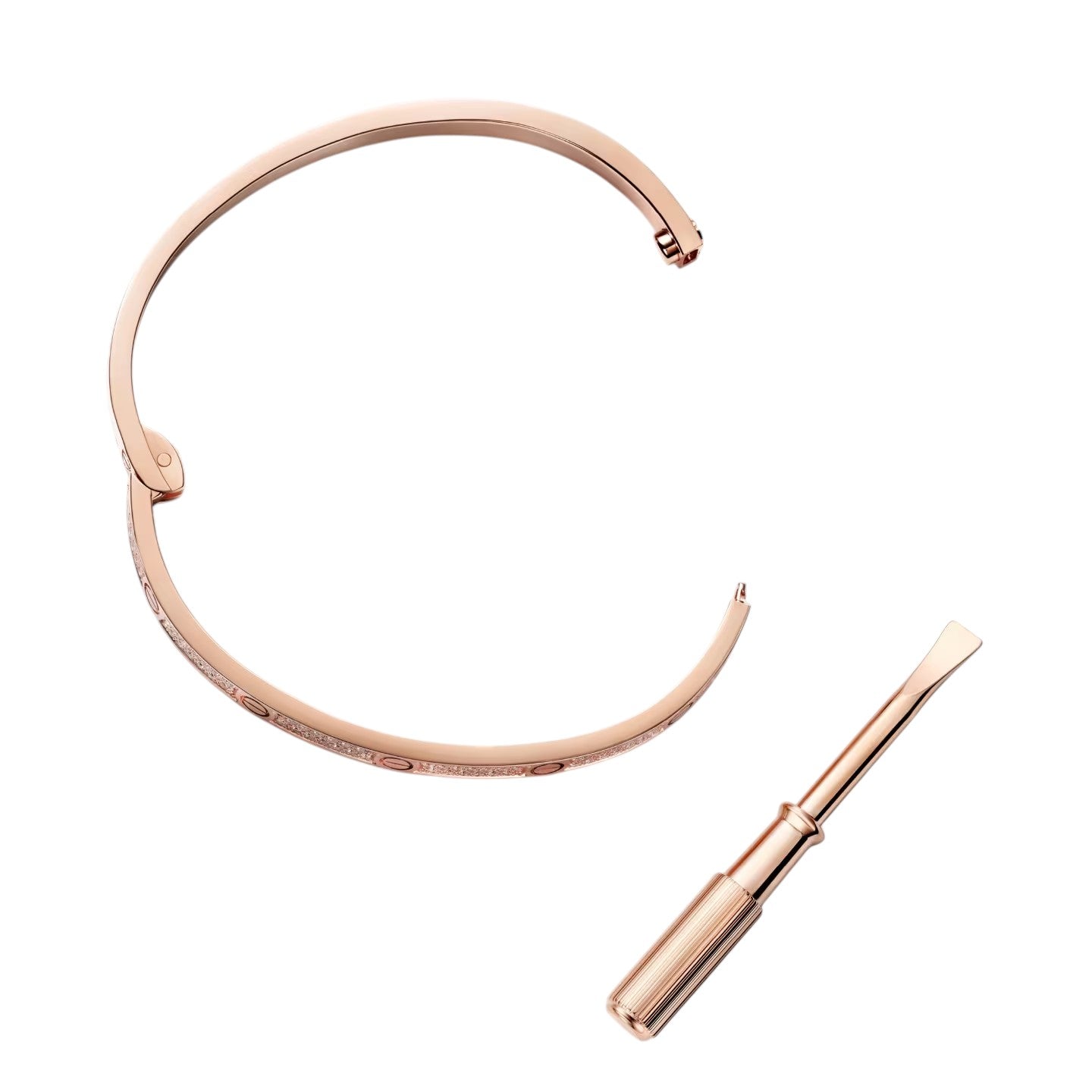 [KELA]CLASSIC 3.65MM LOVE FULL PAVE BANGLE