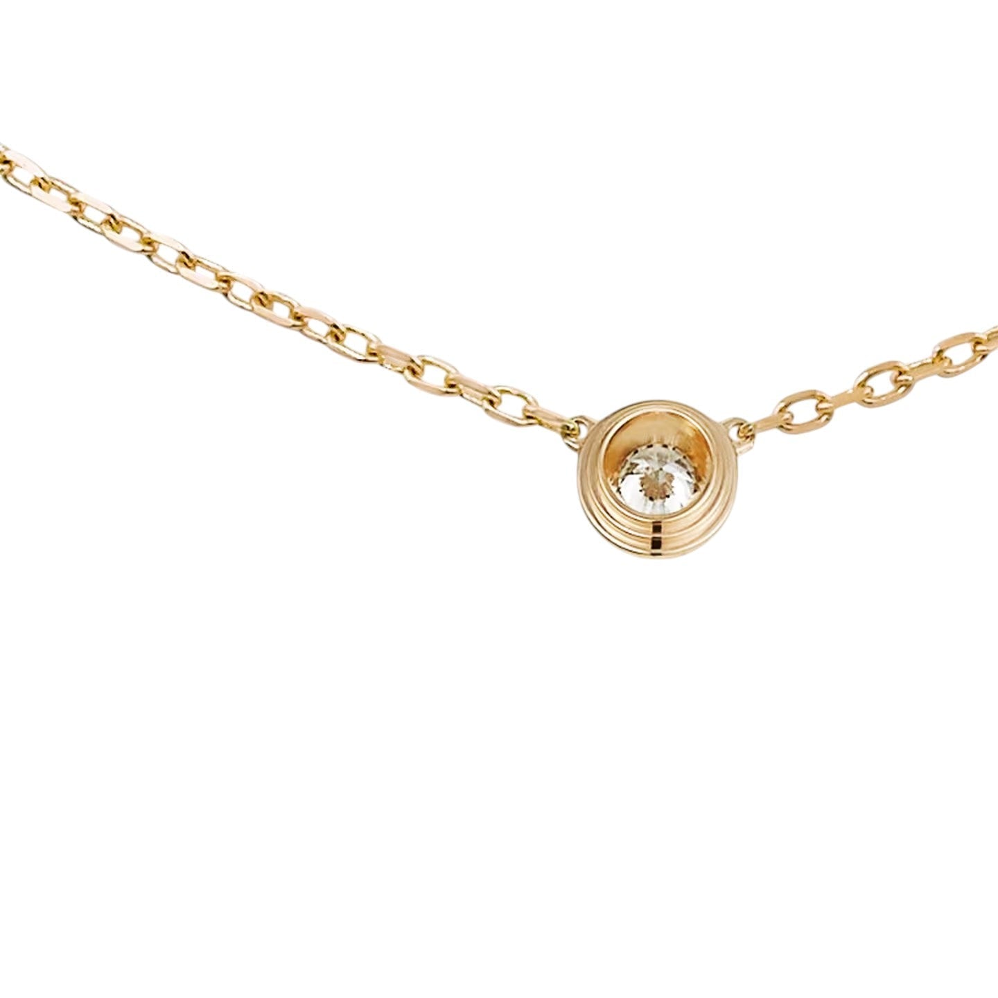 [KELA]LOVE SCREW PENDANT SINGLE DIAMOND NECKLACE