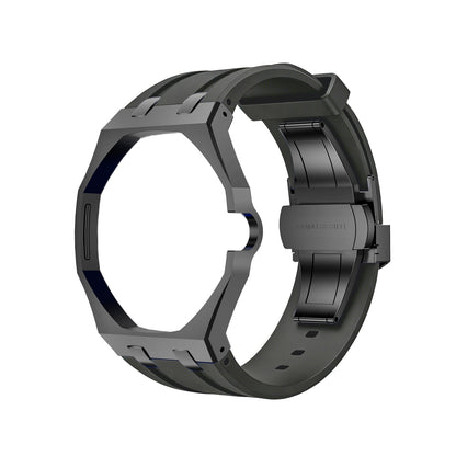 [KELA]OAK POP BLACK STEEL CASE & SILICONE STRAP