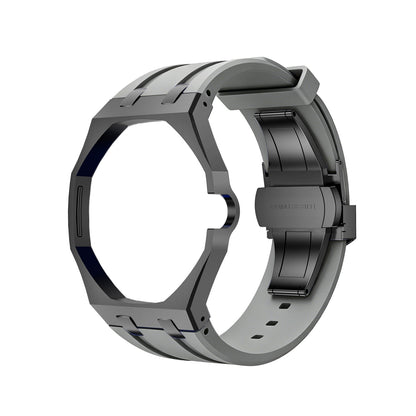 [KELA]OAK POP BLACK STEEL CASE & SILICONE STRAP