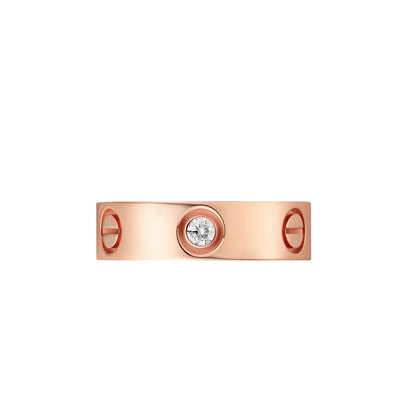 [KELA]LOVE 5.5MM 3 DIAMONDS RING
