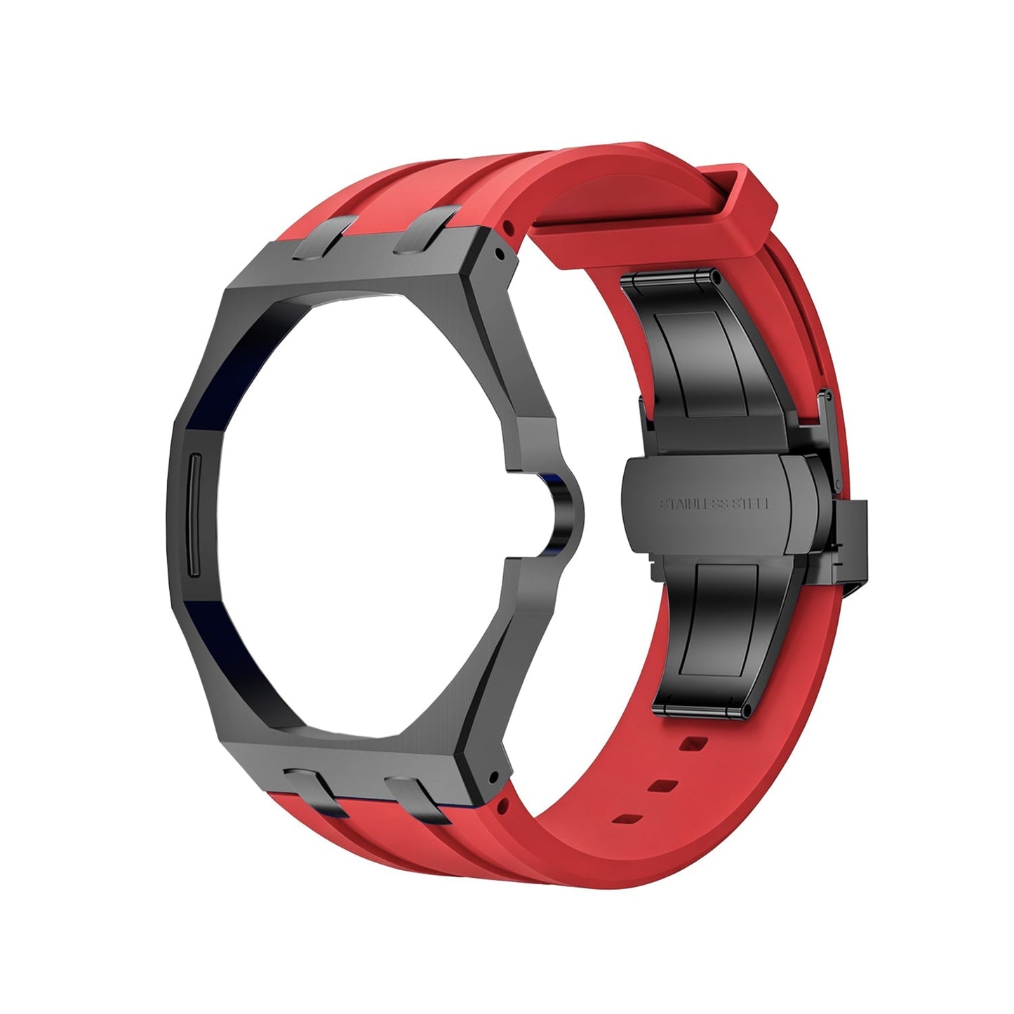 [KELA]OAK POP BLACK STEEL CASE & SILICONE STRAP