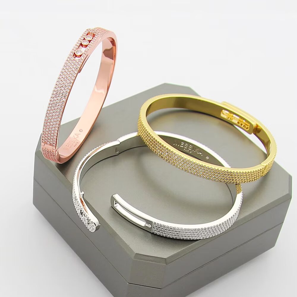 [KELA]MOVE NOA FULL-PAVÉ DIAMOND BANGLE BRACELET
