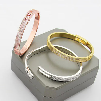 [KELA]MOVE NOA FULL-PAVÉ DIAMOND BANGLE BRACELET