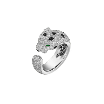 [KELA]PANTHÈRE DE DIAMOND HALF-PAVÉ MEDIUM RING