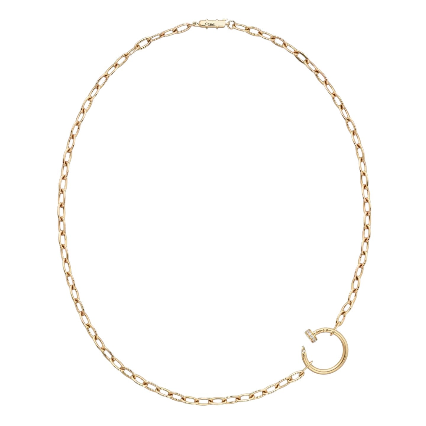 [KELA]CLOU DIAMOND NAIL PENDANT NECKLACE