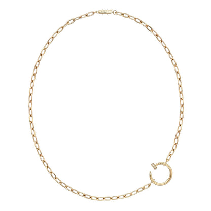[KELA]CLOU DIAMOND NAIL PENDANT NECKLACE