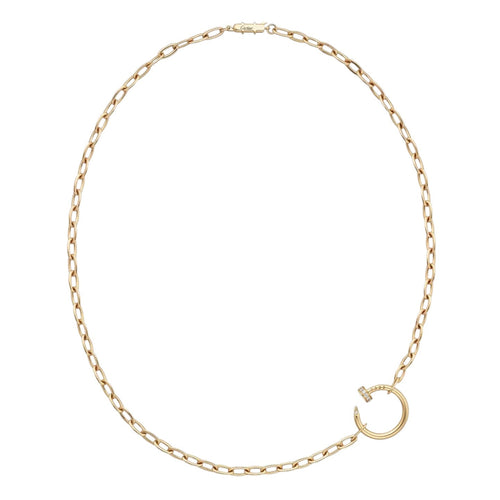 [KELA]CLOU DIAMOND NAIL PENDANT NECKLACE