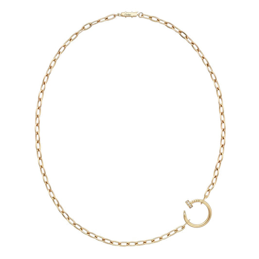 [KELA]CLOU DIAMOND NAIL PENDANT NECKLACE