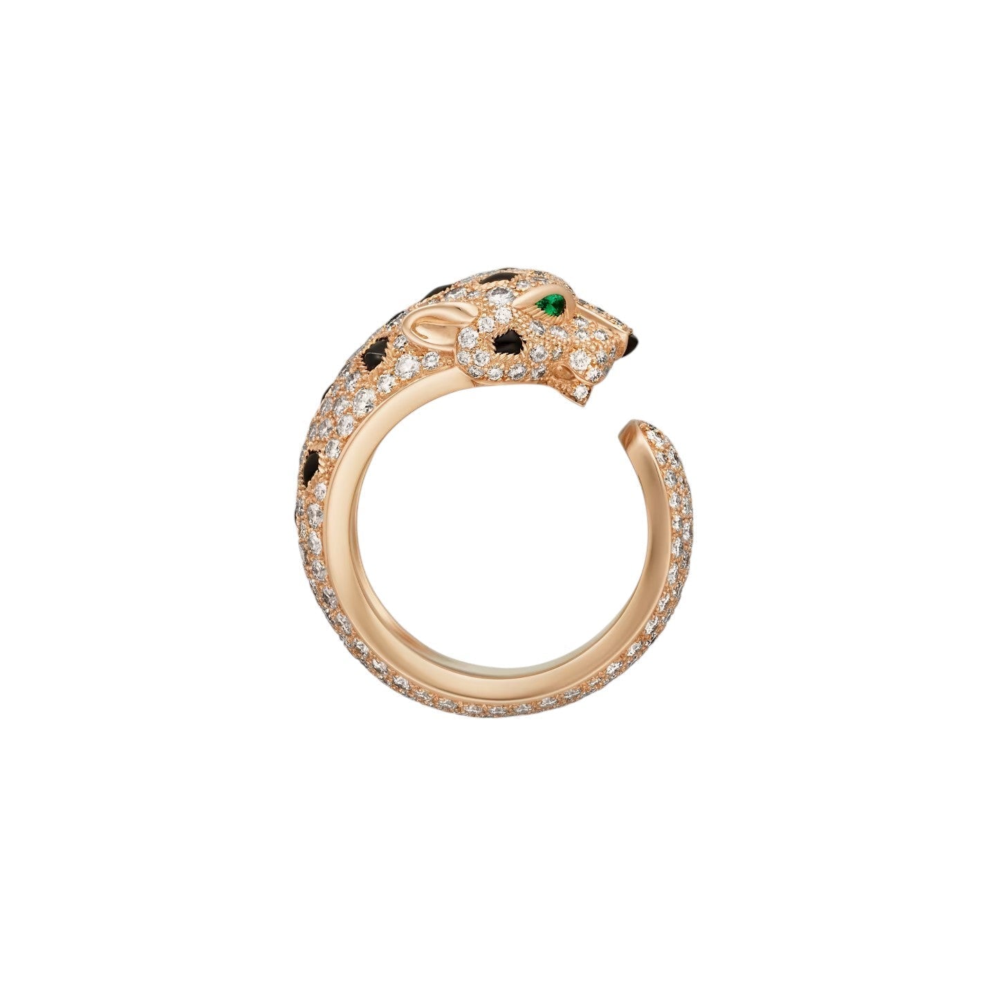[KELA]PANTHÈRE DE DIAMOND HALF-PAVÉ MEDIUM RING