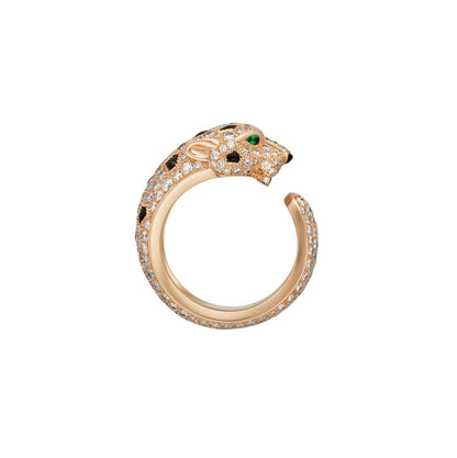 [KELA]PANTHÈRE DE DIAMOND HALF-PAVÉ MEDIUM RING