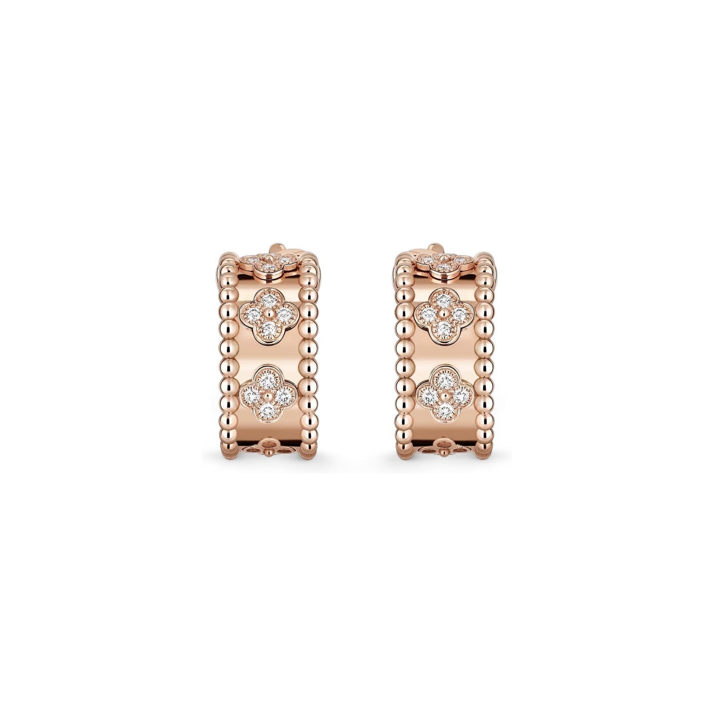 [KELA]KALEIDOSCOPE CLOVER HOOP EARRINGS