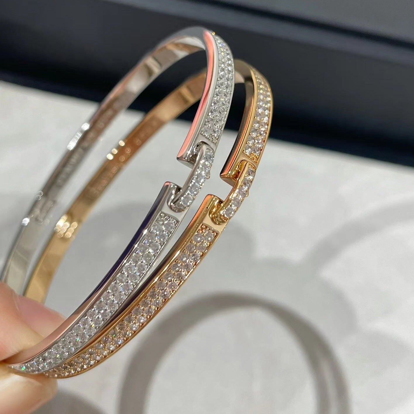 [KELA]LIENS VIDENCE DIAMOND PAVED BRACELET