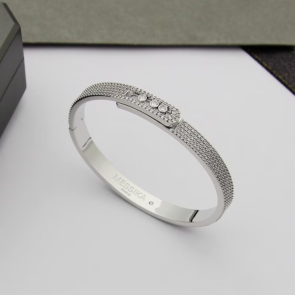 [KELA]MOVE NOA FULL-PAVÉ DIAMOND BANGLE BRACELET