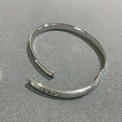 [KELA]MOVE NOA PAVÉ DIAMOND BANGLE BRACELET