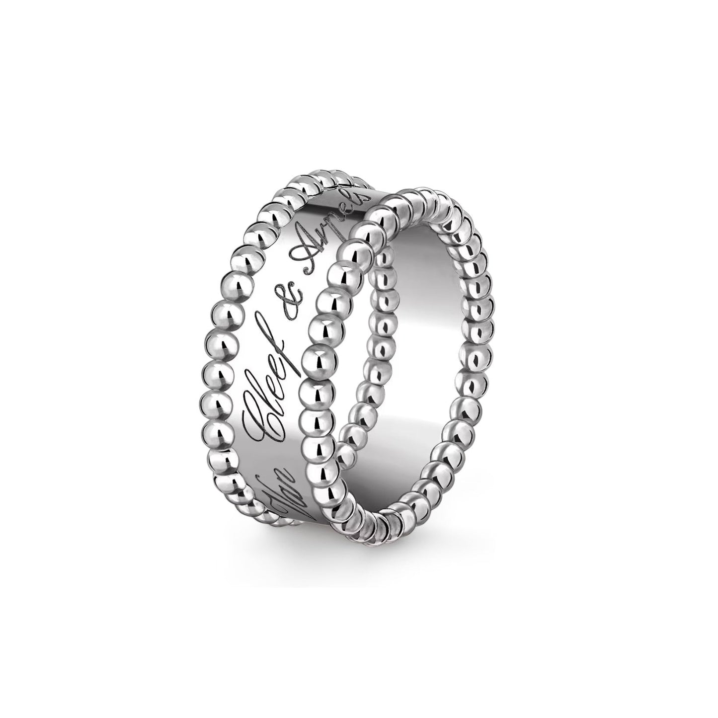[KELA]SIGNATURE DUAL-BEADED BAND RING