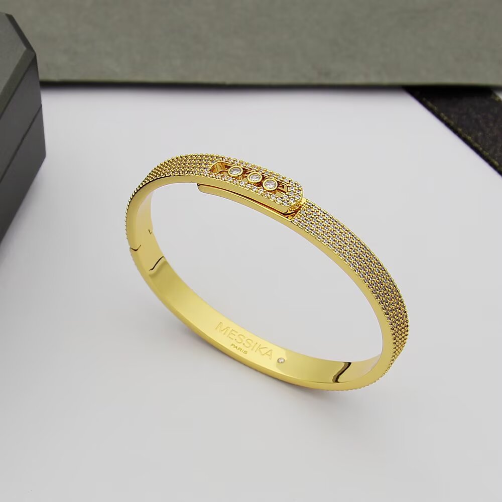 [KELA]MOVE NOA FULL-PAVÉ DIAMOND BANGLE BRACELET