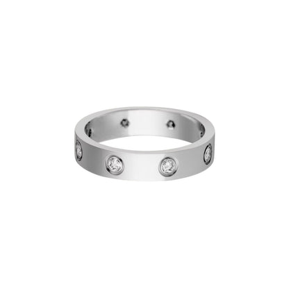 [KELA]LOVE 4MM 8 DIAMONDS RING
