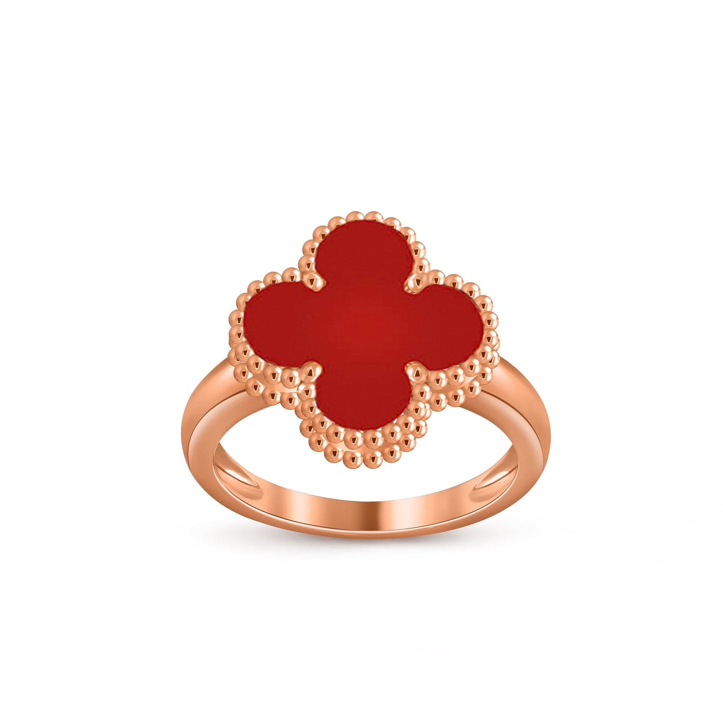 [KELA]LUCKY CLOVER VINTAGE ROSE GOLD RING COLLECTION