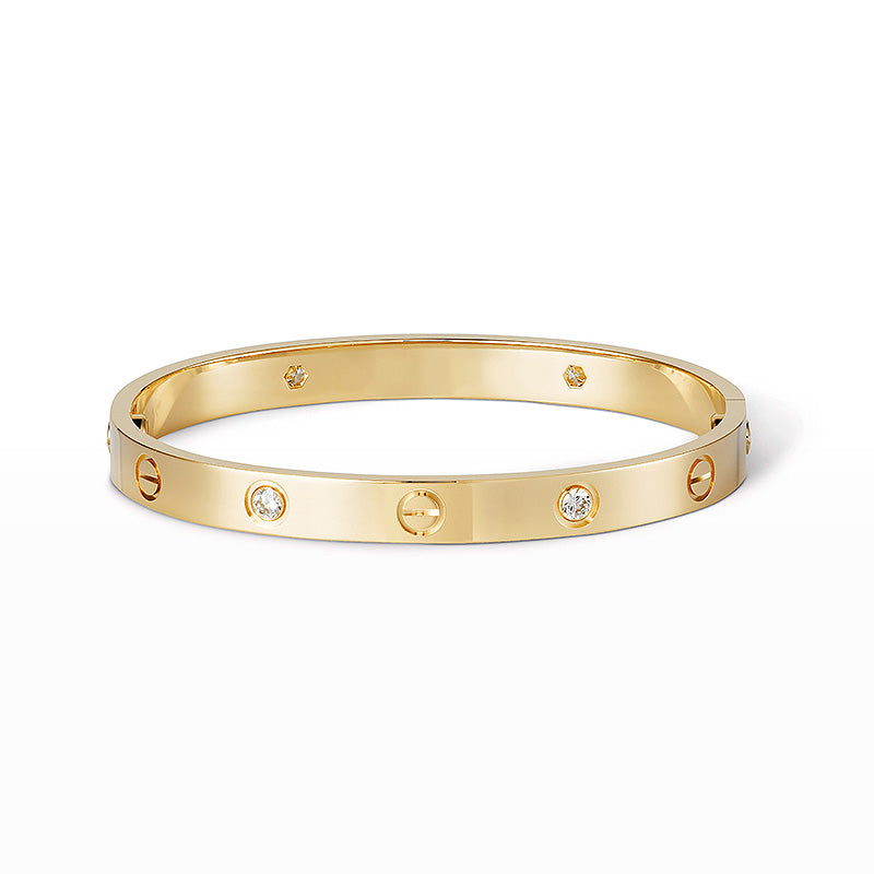 [KELA]CLASSIC 6.1MM LOVE BANGLE - 4-DIAMOND