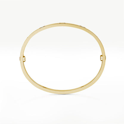 [KELA]CLASSIC 6.1MM LOVE BANGLE - 4-DIAMOND