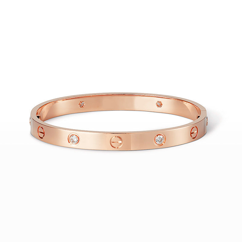 [KELA]CLASSIC 6.1MM LOVE BANGLE - 4-DIAMOND