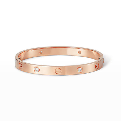 [KELA]CLASSIC 6.1MM LOVE BANGLE - 4-DIAMOND