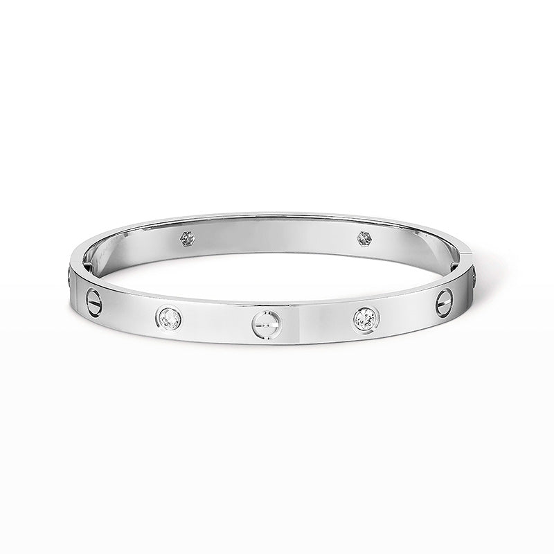 [KELA]CLASSIC 6.1MM LOVE BANGLE - 4-DIAMOND