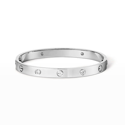 [KELA]CLASSIC 6.1MM LOVE BANGLE - 4-DIAMOND