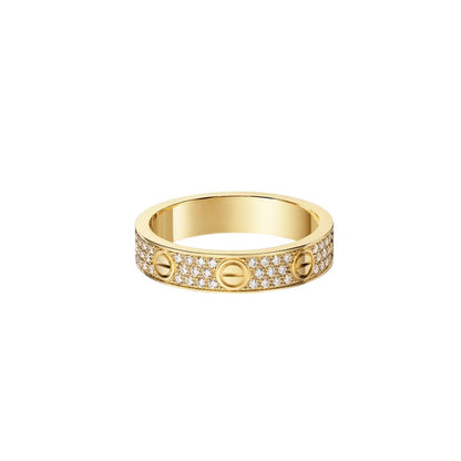 [KELA]LOVE 4MM PAVÉ DIAMOND RING