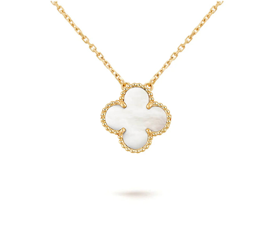 [KELA]15MM CLOVER FLOWER PENDANT NECKLACE COLLECTION