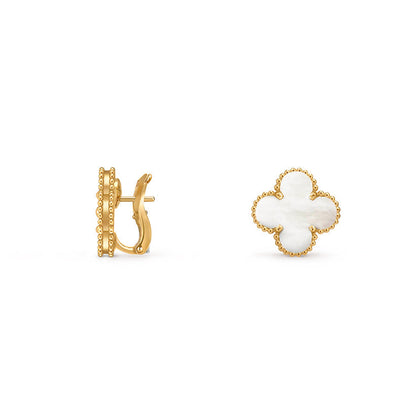 [KELA]15MM CLOVER FLOWER STUD EARRINGS GOLD COLLECTION