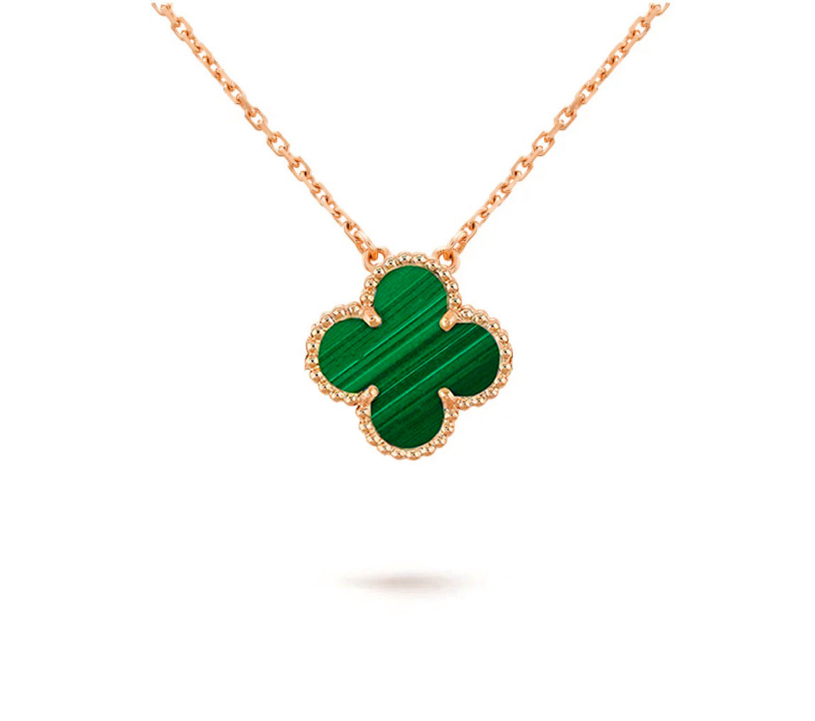[KELA]15MM CLOVER FLOWER PENDANT NECKLACE COLLECTION