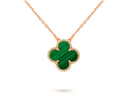 [KELA]15MM CLOVER FLOWER PENDANT NECKLACE COLLECTION