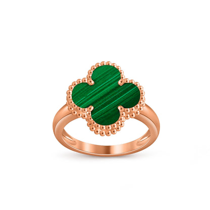 [KELA]LUCKY CLOVER VINTAGE ROSE GOLD RING COLLECTION